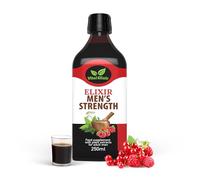 Elixir Men’s Strength Herbal Supplement with Tribulus Terrestris, Maca Root, Zinc & Vitamin C for Energy & Vitality, Mens Health Supplements with Guarana, Vegan, Gluten-Free - 250ml