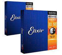 Elixir Nanoweb 12152 electric guitar strings 12-52 (2 PACKS)