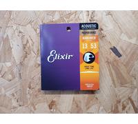 Elixir 16182 Strings Phosphor Bronze Acoustic Guitar Strings w NANOWEB Coating, HD Light (.013-.053)