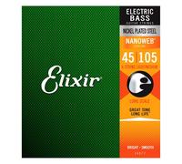 Elixir Nanoweb Medium 45 - 105 Electric Bass Guitar Strings (NEW)
