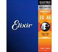 Elixir 12052 NANOWEB Light Electric Guitar Strings 10-46