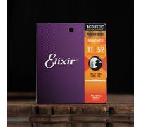 Elixir Nanoweb Phosphor Bronze Acoustic Strings - 11-52 Medium Gauge