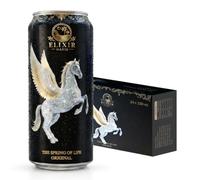 Elixir Oasis Prebiotic Sparkling Drink (24 pack, Multipack) | Honey & Ginger - Natural Herbal Sparkling Drink
