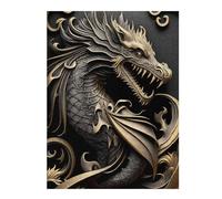 Elixir of Golden Dragon Jigsaw Puzzle for Adults, 500 PCS