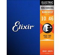 Elixir Strings 12052 Nanoweb Electric Guitar Strings .010-.046 (3-pack)