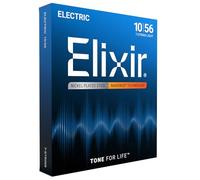 Elixir Strings 7-String Electric Guitar Strings w NANOWEB Coating, Light (.010-.056)