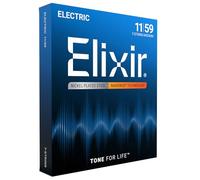 Elixir Strings 7-String Electric Guitar Strings w NANOWEB Coating, Light (.011-.059)