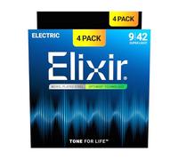 Elixir® Strings 7-String Electric Guitar Strings with OPTIWEB® Technology, Super Light (.009-.052) - Amazon Exclusive 4 Pack
