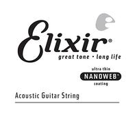 Elixir Strings Acoustic Phosphor Bronze Guitar String NANOWEB Coating, .047