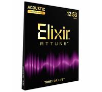 Elixir Strings, ATTUNE Acoustic Guitar Strings, Phosphor Bronze, Longe
