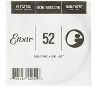 Elixir® Strings Electric Guitar Single String with NANOWEB® Coating (.052)