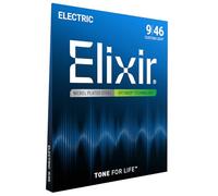 Elixir 19027 Electric Nickel Plated Steel Strings With Optiweb Coating, Blue, Custom Light ( .009 - .046)