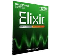 Elixir® Strings Nickel Plated Steel with NANOWEB® Coating, Custom Bass 5th String Single, Light B, Extra Long Scale TaperWound (.130tw)
