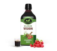 Elixir Vision, Nutritional Food Supplement with Plant Extracts for Adults - Herbal Liquid Formula with Eyebright & Marigold - 250ml - Vegan & Gluten-Free