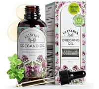 Elixora Wild Oregano Oil Drops Infused with Sunflower - 30ml Bottle with Dropper for Immune Support, Chesty Cough & Sore Throat Relief - Natural Immunity Booster & Gut Cleanse Oil of Oregano Drops