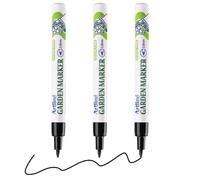 Elixvane 3 Pack Garden Marker Pens for Plant Labelling Quick Dry Waterproof Outdoor Marker Pen 0.8 mm Black Fine Tip Gardeners Permanent Outdoor Markers for Artline Plant Label Pen
