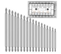 Elixvane 360pcs Watch Strap Pins Kit (8-25mm), Stainless Steel Spring Bars Tool 1.5mm Diameter Watch Link Pins for Strap Replacement & Repair, Watchmaker Enthusiasts (18 Sizes)