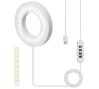Elixvane 48 Led Plant Growing Lights Full Spectrum for Indoor Warm White USB Diameter Three Color Switching 10 Dimmable Levels Growth Lamp with Auto Timer 3/9/12h for Small Plant -9cm, 1.5m Length