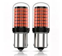 Elixvane BA15S P21W LED Bulbs 1156, Red 3014 144SMD Super Bright Chipset Lights, 12V/24V Rear Brake Fog Lamps, Replacement for Rear Fog Lamp, Interior Lights, Universal Car(Pack of 2)