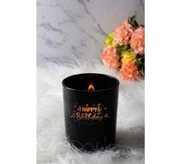 Eliz London Happy Birthdays with Vanilla Honey Cake Scented Candle - Handpoured Soy Wax, Long Lasting Burn, Handmade Birthday Gift for Her - Birthday Candle Gift for Women and Men