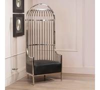 Eliza Chair - Silver Metal Frame with Dome Cage