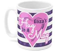 Eliza Mug, Cup, Eliza's Hug in A Mug, (Pink and Purple)