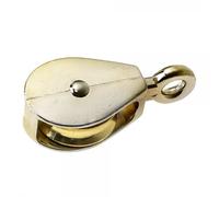 Eliza Tinsley 1 1/2inch Nickel Plated Fast Eye Pulley, Single (Box of 1 1/2inch Nickel Plated Fast Eye Pulley, Single (Box of 5)