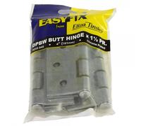 Eliza Tinsley 101x65x3mm Chrome Plated Dpbw Butt Hinge 1.5Pr/Poly (Box 101x65x3mm Chrome Plated Dpbw Butt Hinge 1.5Pr/Poly (Box of 5)