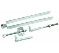 Eliza Tinsley 24-inch Galvanised Double Strap Adjustable Field Gate Hinge Set