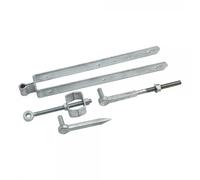 Eliza Tinsley 24inch Galvanised Double Strap Adjustable Field Gate Hin 24inch Galvanised Double Strap Adjustable Field Gate Hinge Set 75mm