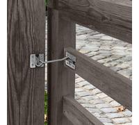 Eliza Tinsley 4" 101mm Galvanised Light Cabin Hook on Plate (With 4"/101mm Galvanised Light Cabin Hook on Plate (With Fixings)