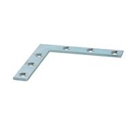 Eliza Tinsley 6" BZP Corner Plate - Box of 25 Sizes: 6" (150 Bright Zinc Plated Corner Plate