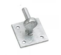 Eliza Tinsley 7/8inch Pin Galvanised Gate Hangers on 4inch Sqr (Box 7/8inch Pin Galvanised Gate Hangers on 4inch Sqr (Box of 5)