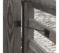 Eliza Tinsley 8" Black Light Cabin Hook on Plate (Box of 10) 8" Black Light Cabin Hook on Plate (Box of 10)