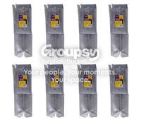 Eliza Tinsley 8 X Fence Post Holder Support Concrete In Shoe Anchor Clamp Grip Galvanised For 100mm X 100mm Posts (4") Swiftpost, Pack Of 8