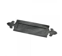 Eliza Tinsley Letter Plate Fleur De Lys 356mm Black (Box of 5) Letter Plate Fleur De Lys 356mm Black (Box of 5)