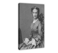 Elizabeth Bacon Custer Portrait Canvas Art Poster And Wall Art Picture Print Modern Family Bedroom Decor Frame 16x24inch(40x60cm)