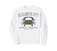 Elizabeth City North Carolina Crab Since 1793 Slate Letters Sweatshirt