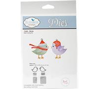 Elizabeth Craft Designs Birds Die, Metal, Grey, 21.3 x 13.7 x 0.2 cm