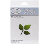Elizabeth Craft Designs Metal Die, Big Triple Leaf, Grey, Various