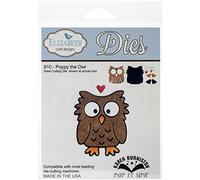 Elizabeth Craft Designs Metal Die, Poppy The Owl, Multicolour