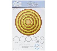 Elizabeth Craft Designs Metal Die Stitched Circles, 5.25-inch Large st, Acrylic, Multicoloured, 0.1 x 5.9 x 10.15 cm
