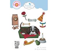 Elizabeth Craft Metal Die Cuts, 10pc - Thin Metal Dies for Scrapbooking, Card Making, and Paper Crafts - Dog Accessories