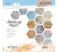 Elizabeth Crafts Double-Sided Cardstock Pack 12"X12"-Abandoned Papers