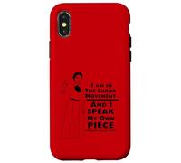 Elizabeth Gurley Flynn Labor solidarity quote design Case for iPhone X/XS