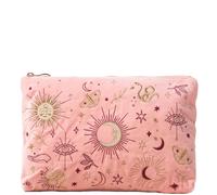 Elizabeth Scarlett Boho Mysticism Blush Pink Velvet Everyday Pouch