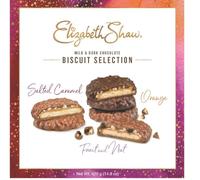 Elizabeth Shaw Biscuit Gift Pack - Milk and Dark Chocolate Biscuit Selection Pack - Includes: Salted Caramel 140g, Chocolate Orange 140g and Fruit & Nut 140g