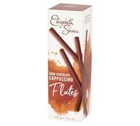 Elizabeth Shaw Dark Chocolate Cappuncino Flutes 105g - Rich Dark Chocolate with a milk chocolate and coffee centre - Treat - Gift - Share
