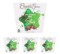 Elizabeth Shaw Dark Chocolate Mint Stars 125g - Dark chocolate with peppermint flavouring and mint-flavoured crunchy sprinkles - Treat - Share - Gift - Christmas (Pack of 4)