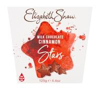 Elizabeth Shaw Milk Cinnamon Stars 125g - Milk chocolate stars with cinnamon flavouring and sugar crisps - Treat - Share - Gift - Christmas